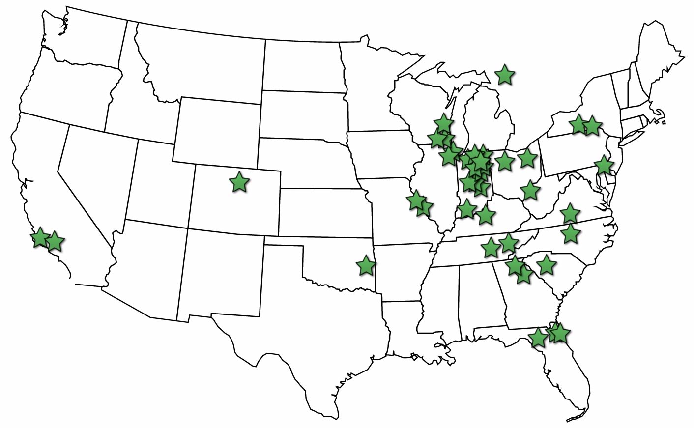 Wyse Drill Designs Client Locations
